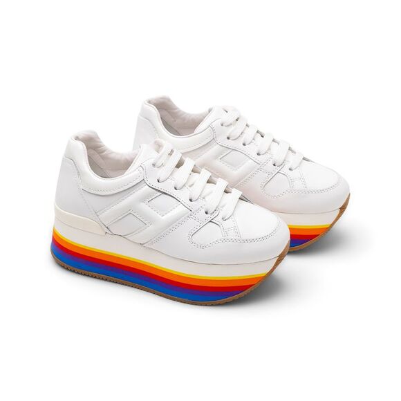 Hogan Rainbow Sole Sneakers - Picture 2 of 7